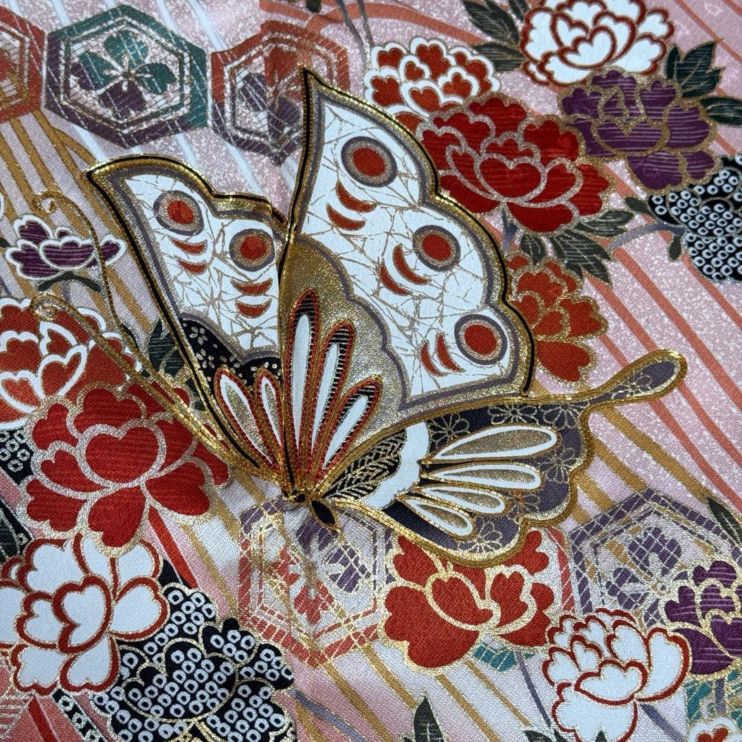 豪華　振袖5点セット　トールサイズ　古典柄　裄丈69cm　163〜173　成人式