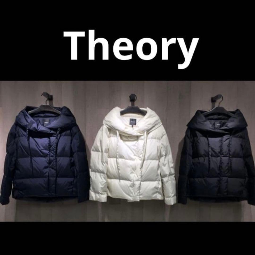 美品✨セオリー　ショート　ダウン　ショールカラー　女優襟　ゆったり　ジャケット