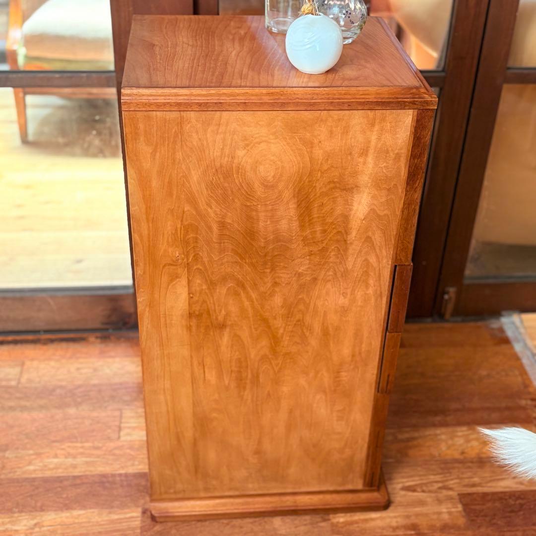 【木製品】一点物 ナチュラル 4段チェスト オープンラック ヴィンテージ