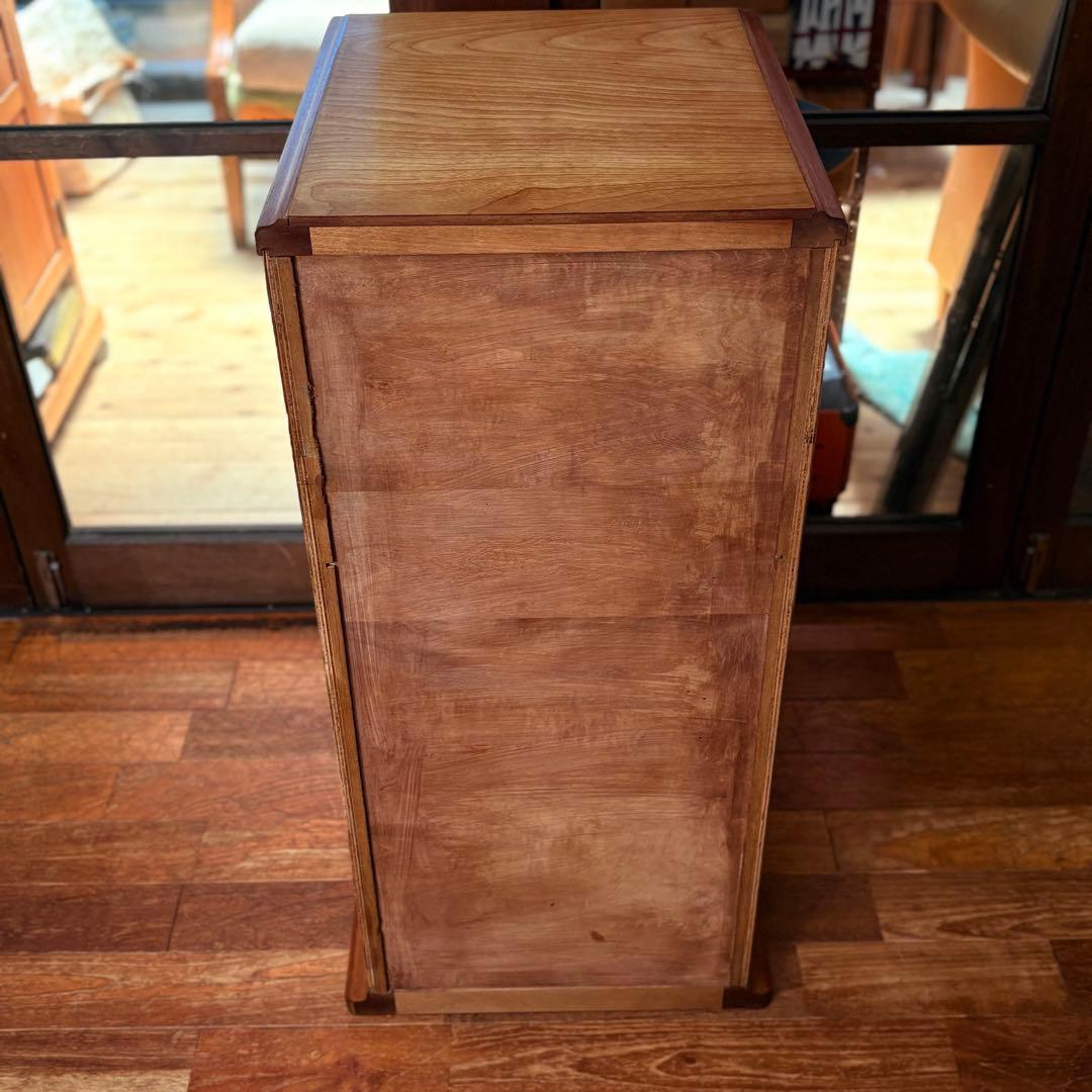 【木製品】一点物 ナチュラル 4段チェスト オープンラック ヴィンテージ