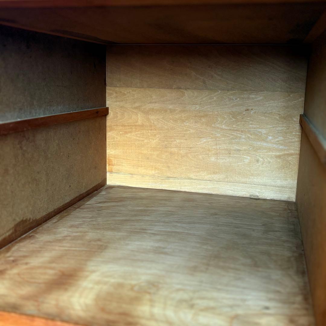 【木製品】一点物 ナチュラル 4段チェスト オープンラック ヴィンテージ