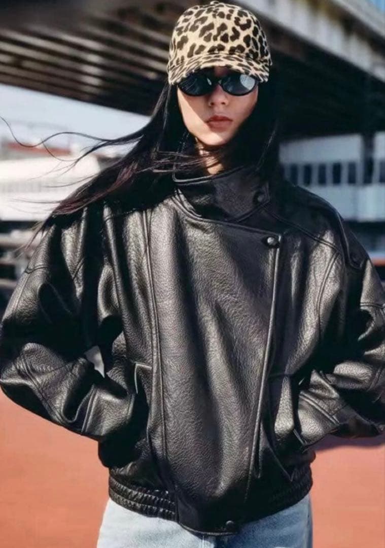 ZARA XS フェイクレザージャケット