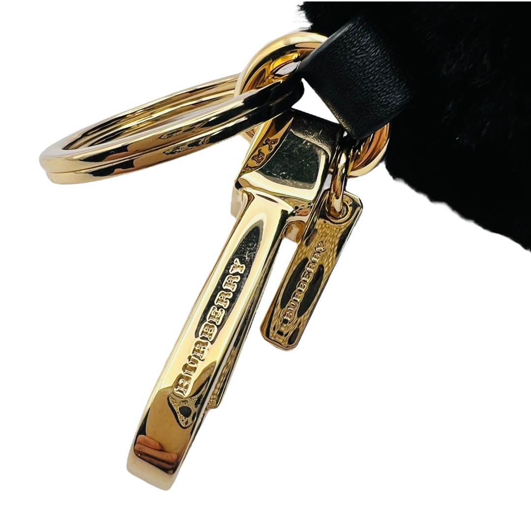 超美品✨バーバリーロンドン　トーマスベア　チャーム　キーリング　タータンチェック