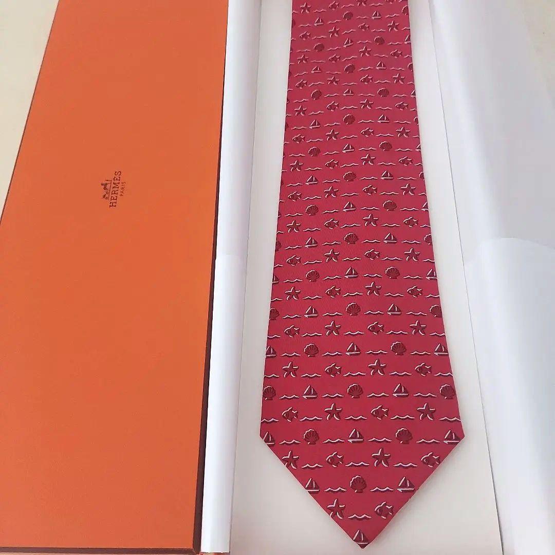 【美品】【未使用】HERMES　エルメス　ネクタイ