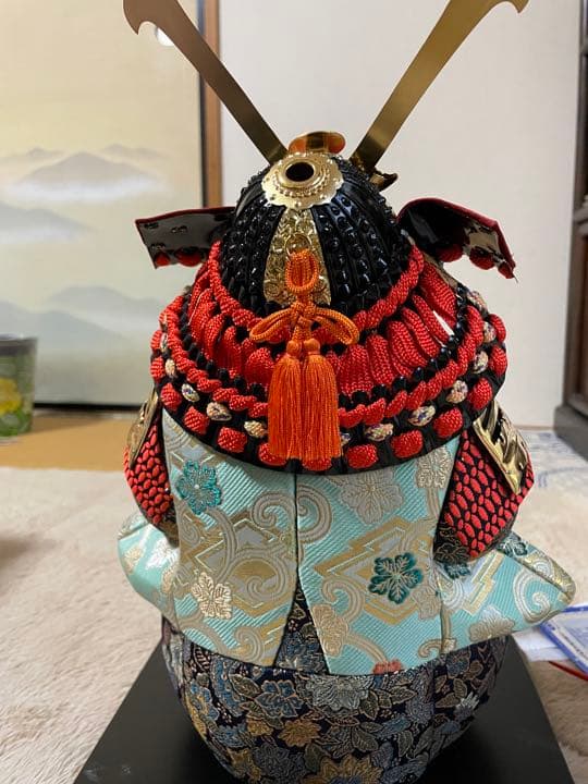 (美品)木目込み人形　五月人形　高さ30センチ