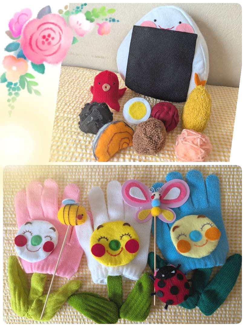 Aki様オーダー品　指人形　手袋シアター