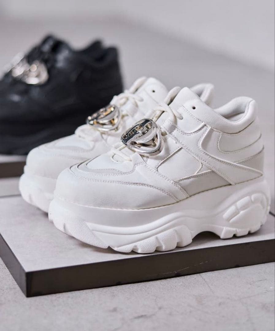 新品未使用★GYDA★GD thick soledスニーカー★ダッドソール★白M