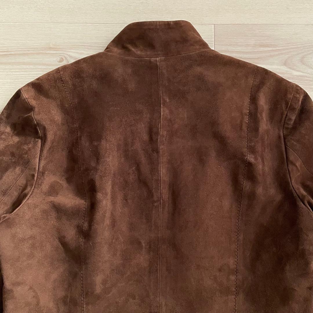 Aquascutum スエードジャケット 本革 羊革 ライナー脱着可 ブラウン