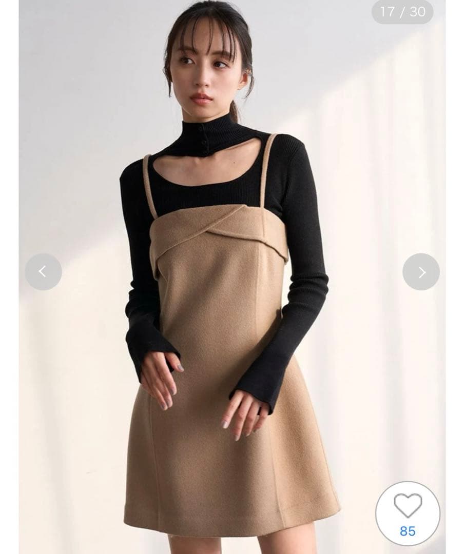 SNIDEL ベアミニワンピース CML 0