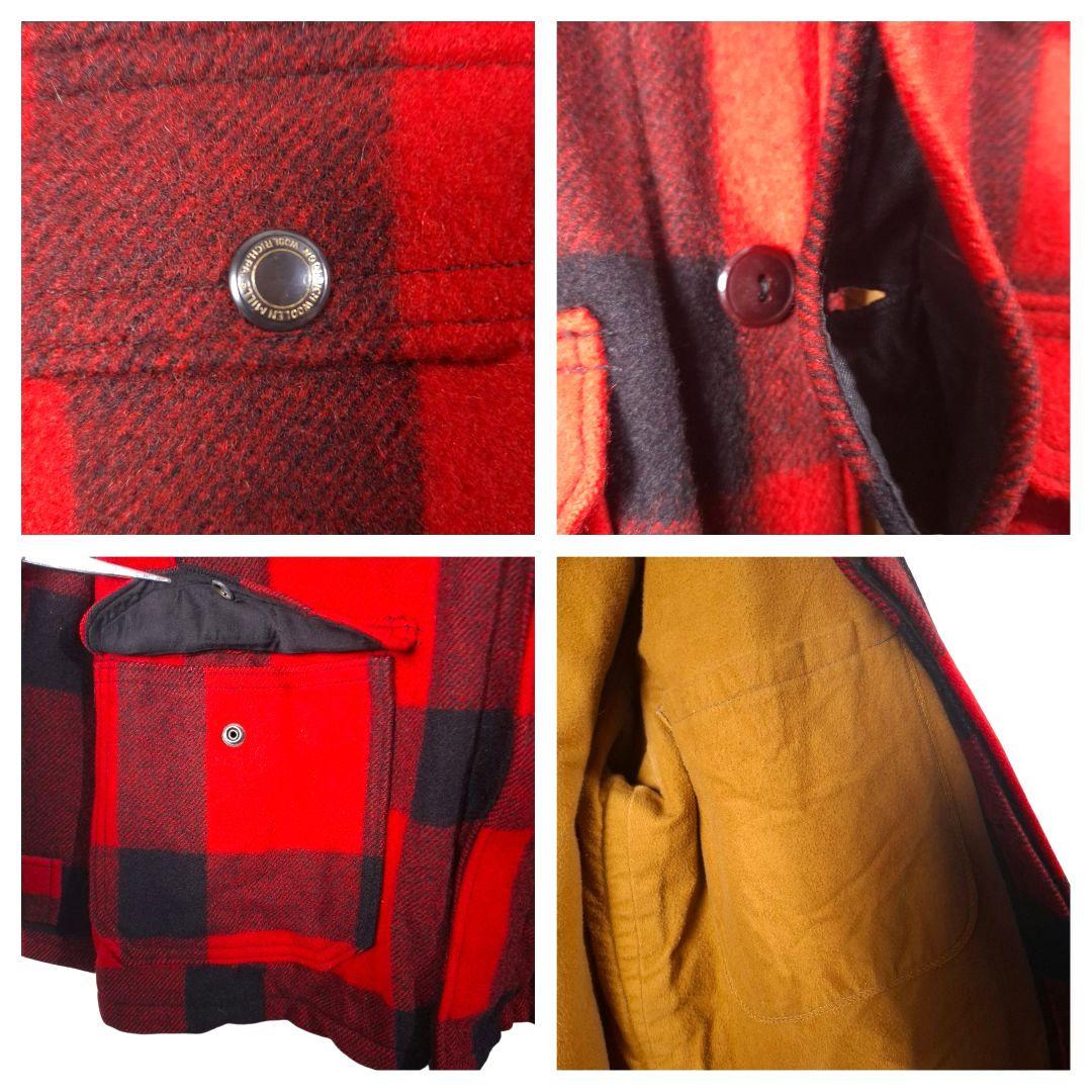 50s USA製 ウールリッチ バッファローチェック マッキーノジャケット