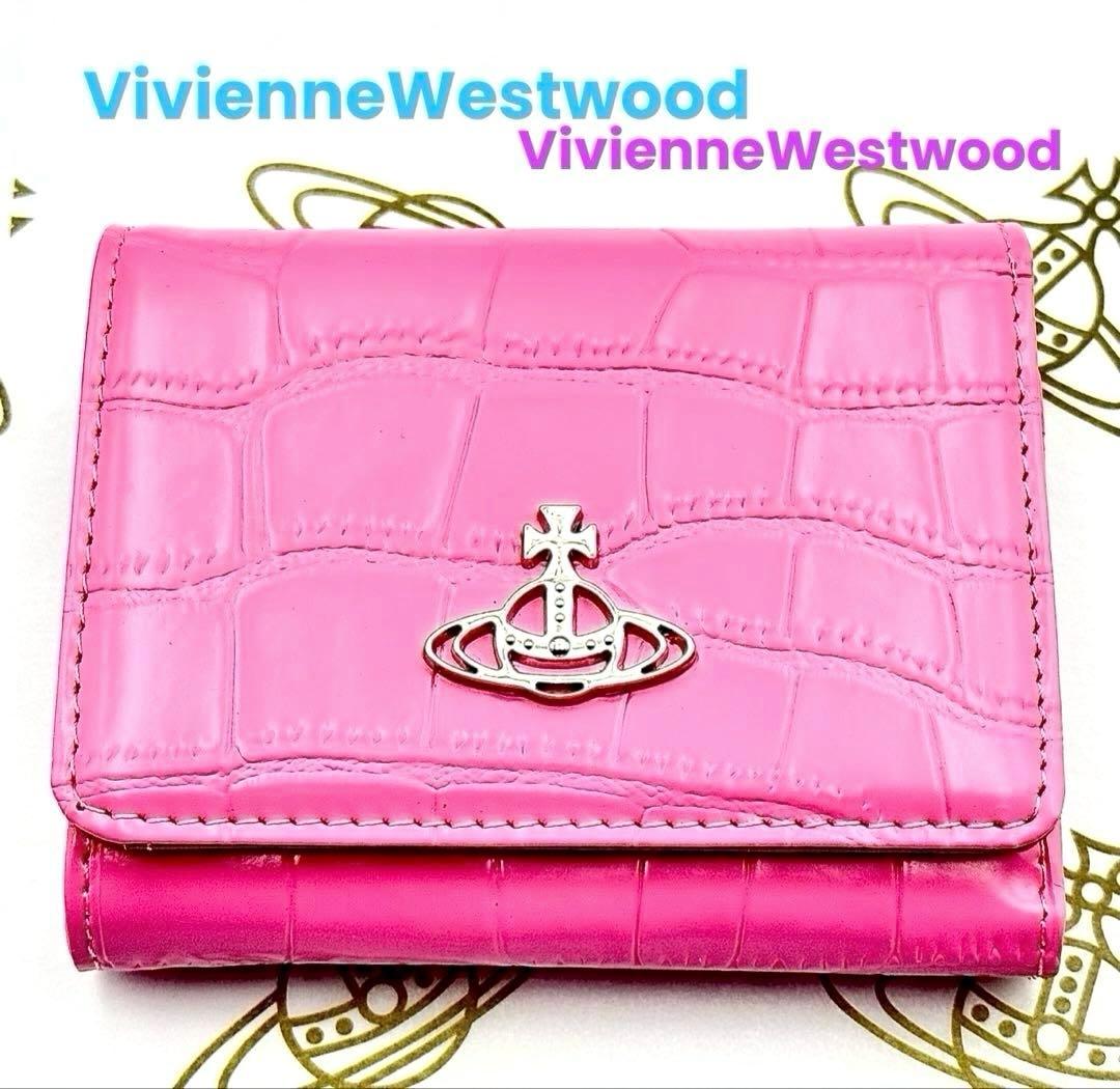 【新品✦希少カラー】Vivienne Westwood 三つ折り財布 ピンク