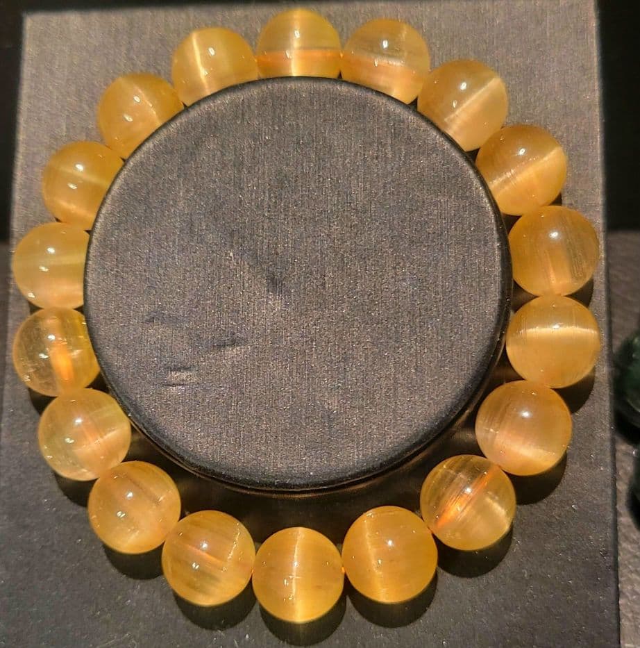 ★高品質★天然ゴールドミチミチ針ルチルヴィーナスルチルブレスレット11㎜玉