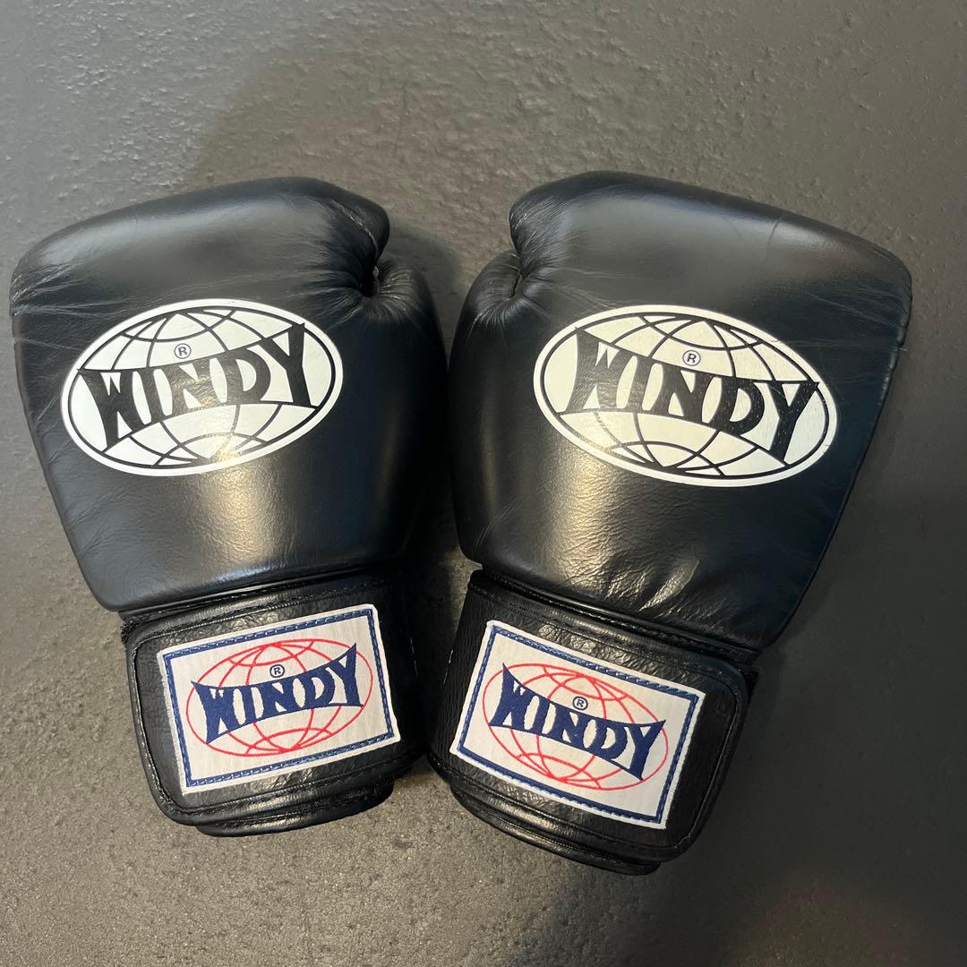 WINDY ボクシンググローブ 黒　12オンス