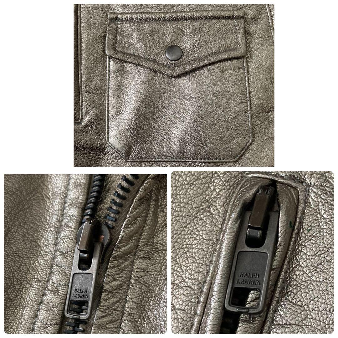 最高級ライン✨ラルフローレン パープルレーベル ゴートレザージャケット USA製