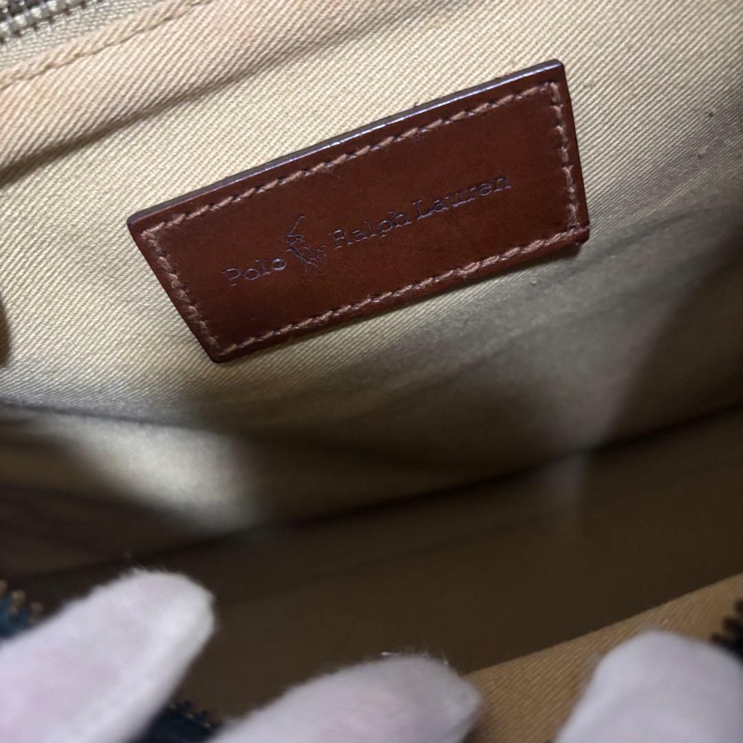 【美品】ラルフローレン ミニボストンバッグ ビンテージ