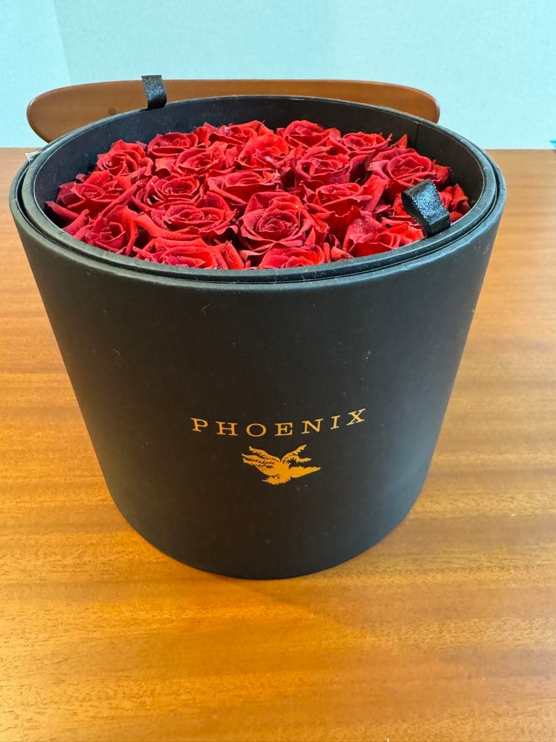 PHOENIX プリザーブドフラワー ローズ 赤