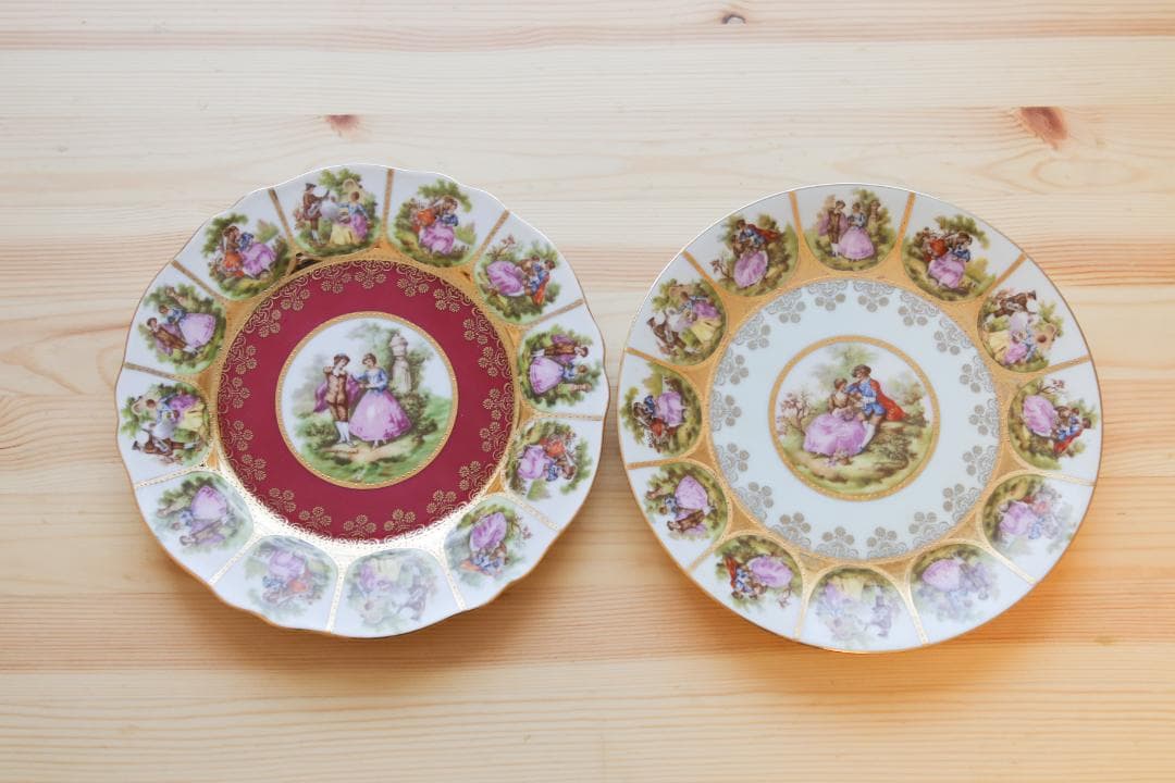 【希少セット】アルト・ウィーン 飾り皿 2枚セット オーストリア製