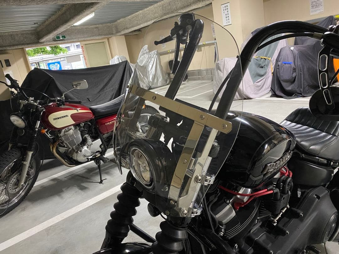 【美品】ハーレー 純正 ウインドシールド ウインドスプリッター デタッチャブル