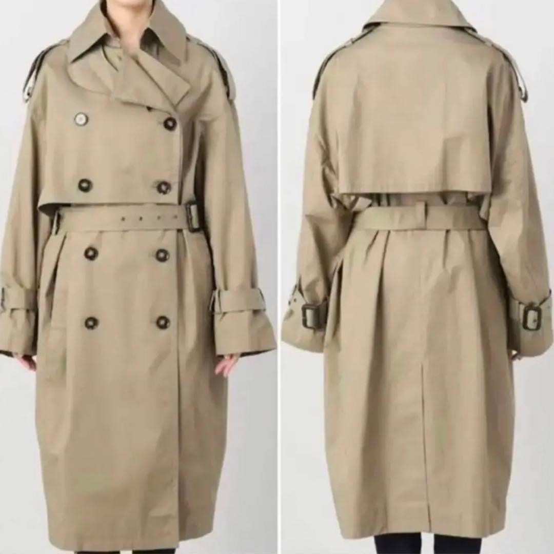 美品✨AP STUDIO　MINITZ　トレンチコート　オーバーサイズ　カーキ