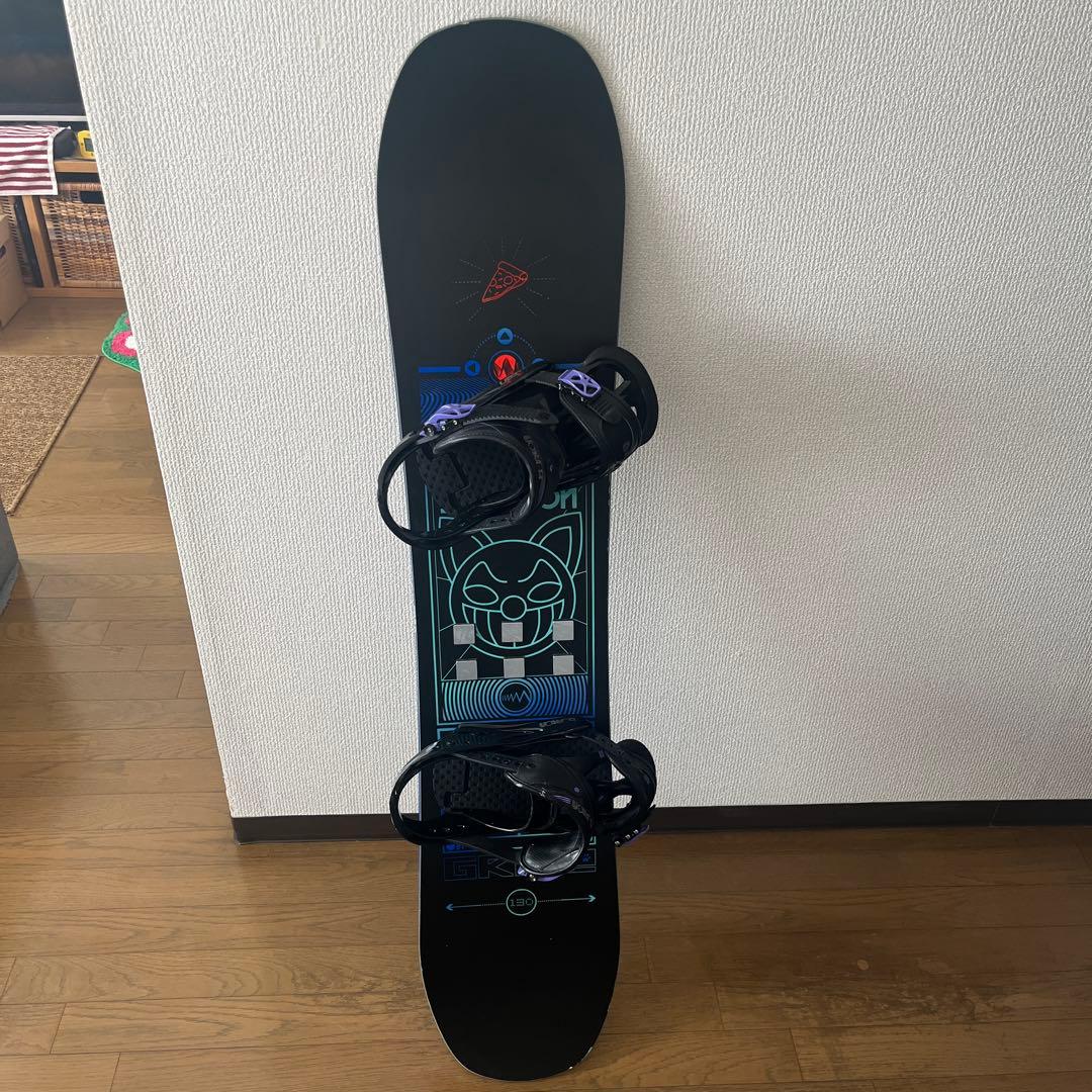 最終値下げSALOMON スノーボード130cm BURTON バインディング