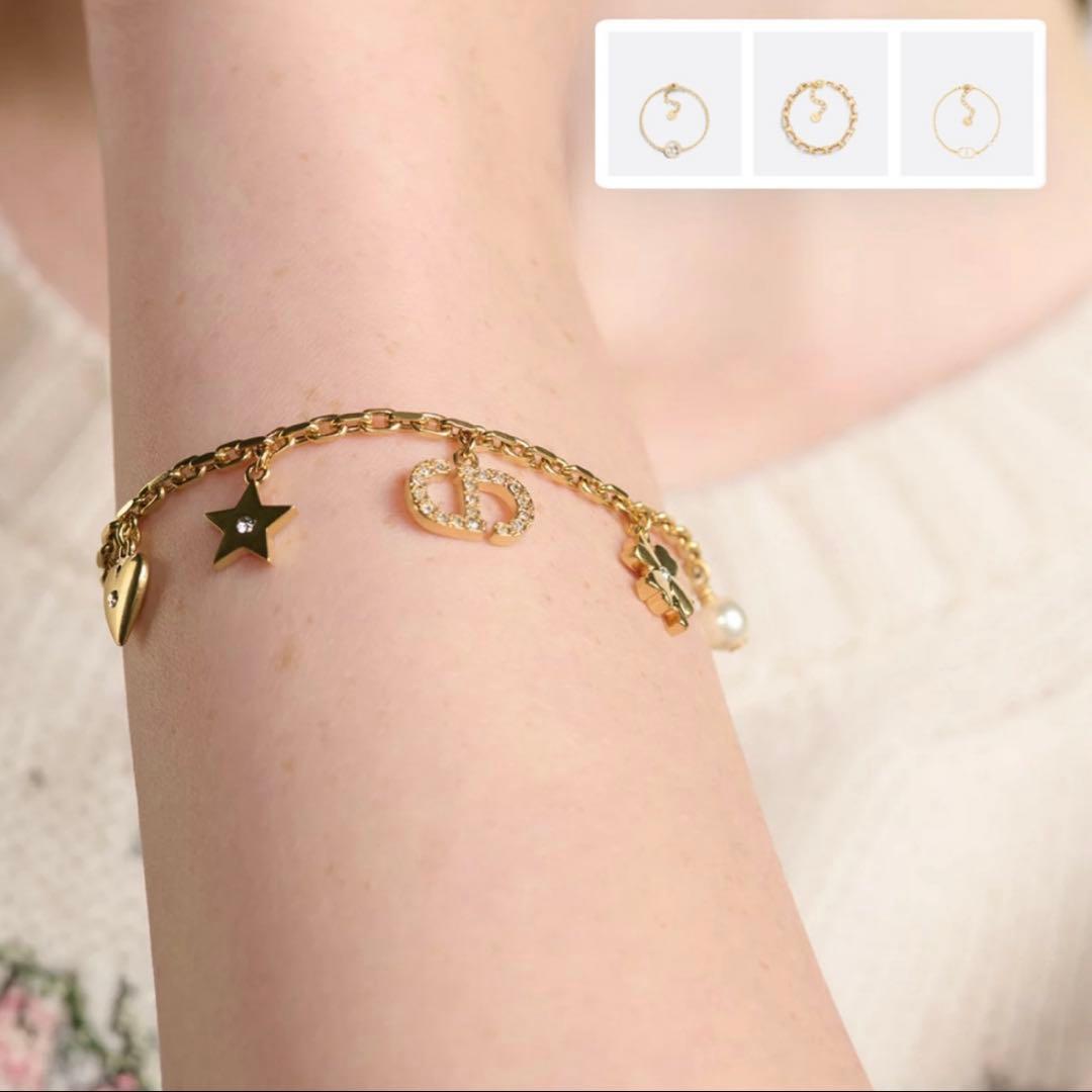 ディオール　ブレスレット　ハート　パール　スター