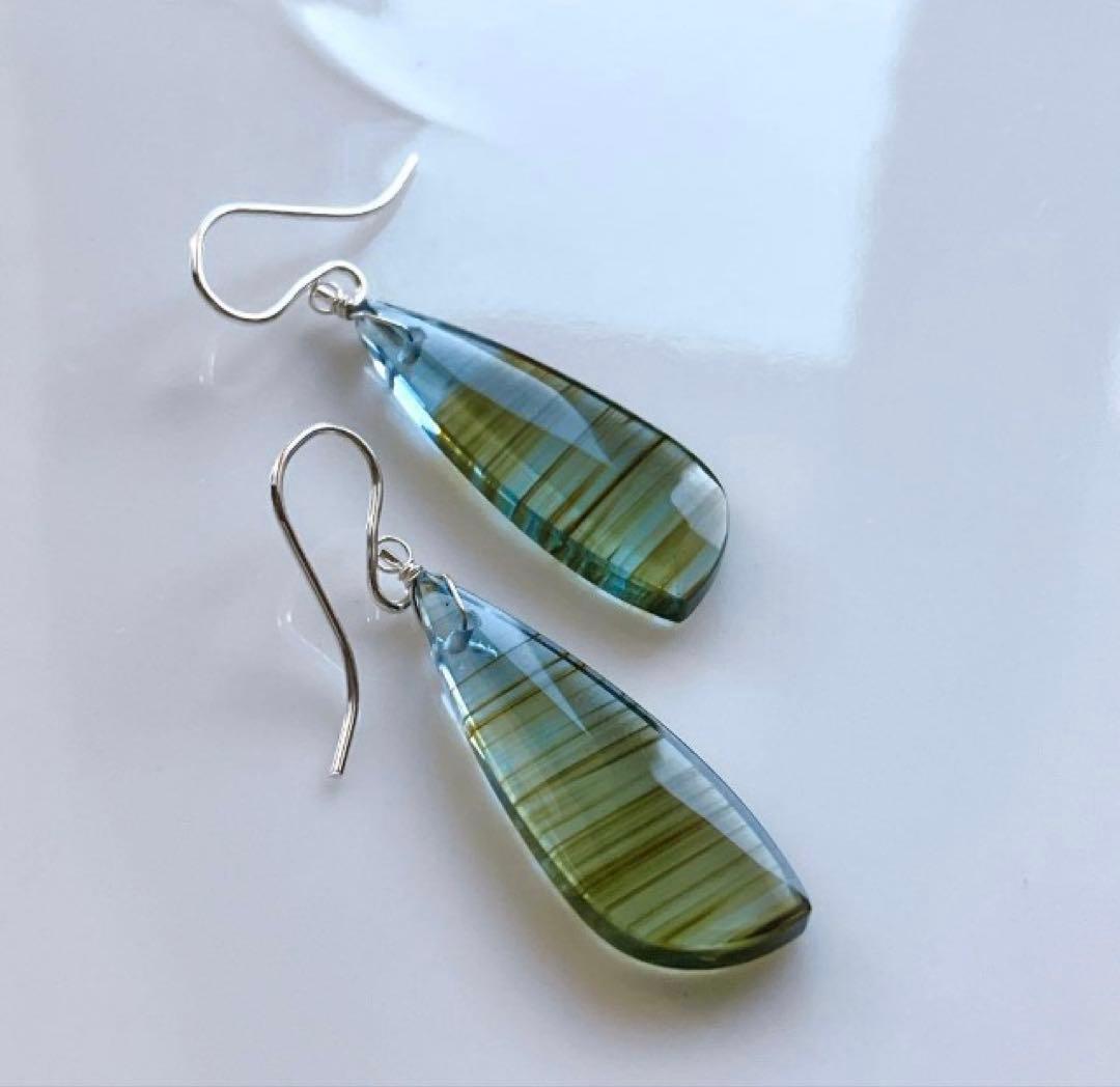 うみ◆ヘキサゴンフラワーカービング・カーネリアン×スキャポライト×あこや