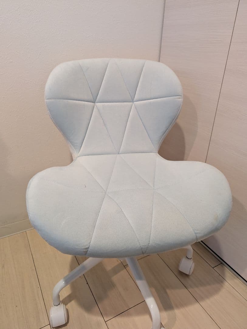 ベイビーブルーファブリック デスクチェア