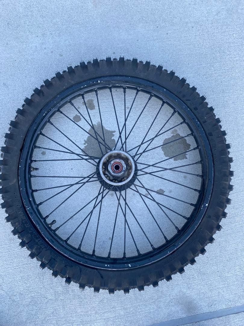 KLX250 前後ホイールセット　タイヤ山あり