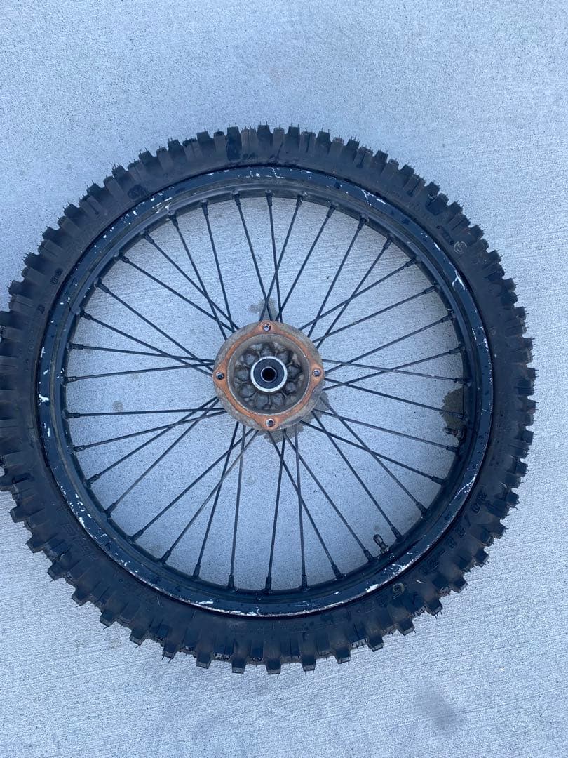 KLX250 前後ホイールセット　タイヤ山あり