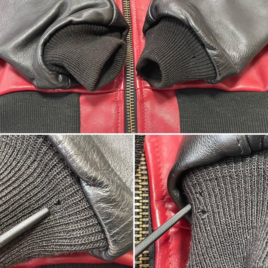 VANSON TVJ オールレザー スタジャン ライダース 革ジャン 42