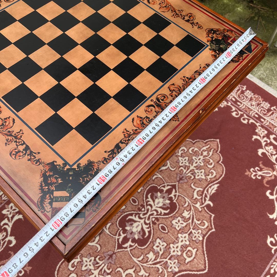 ビンテージ古家具◾️木製家具 天板2面 折りたたみ 木製テーブル ゲームボード