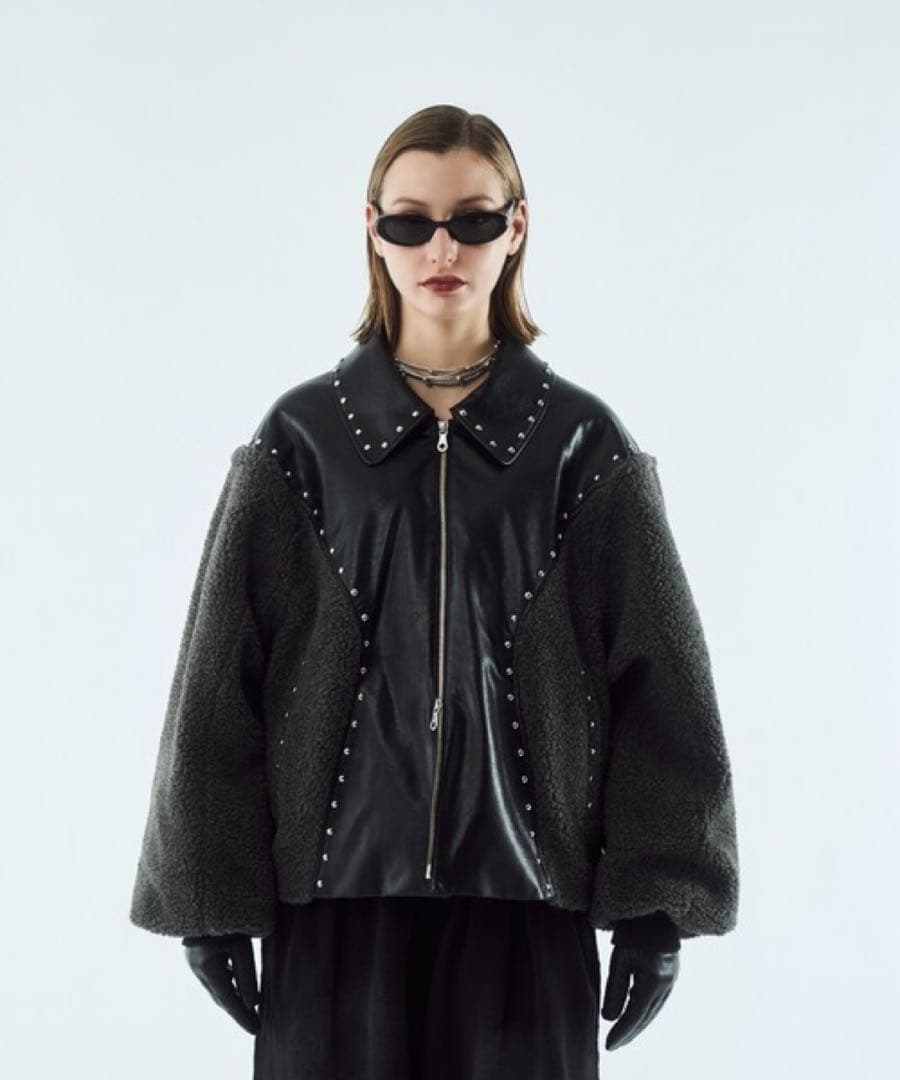 seyto サイズ3 / ボアスタッズブルゾン