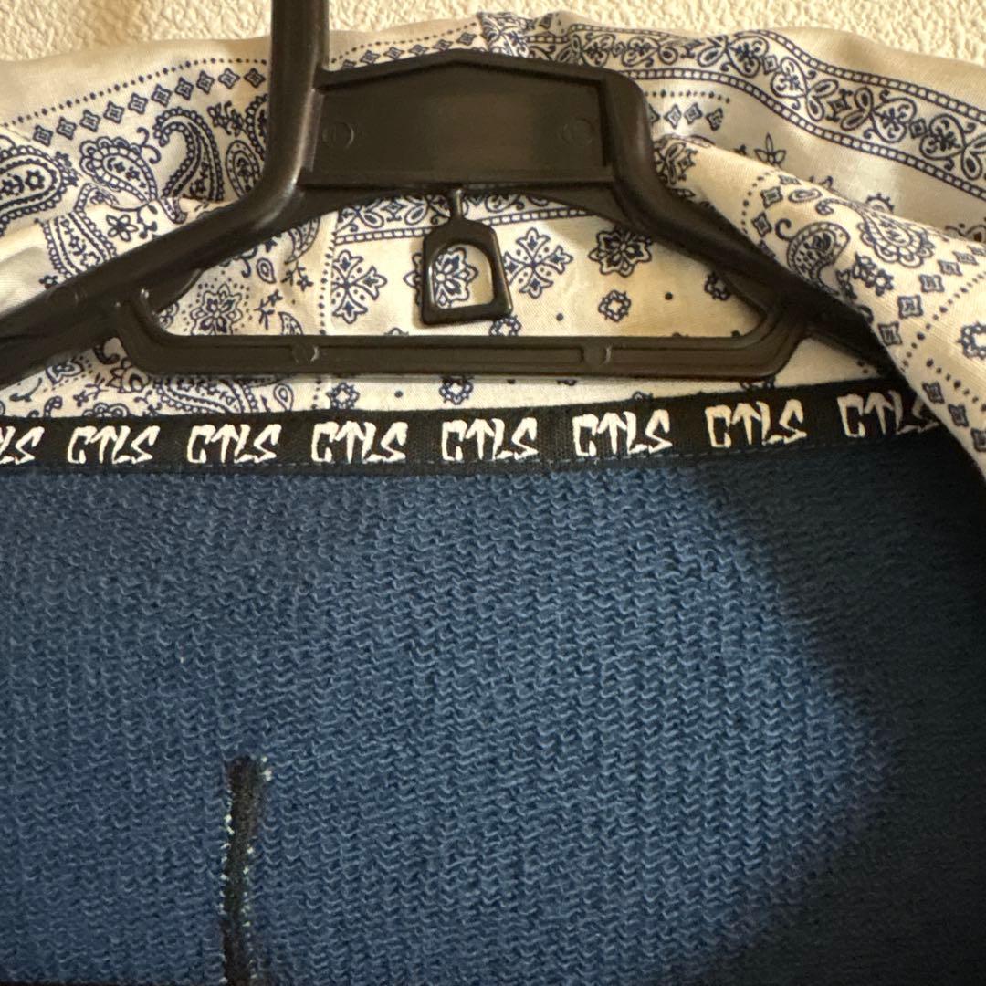 カタリストネイビー フロントジッパー パーカー