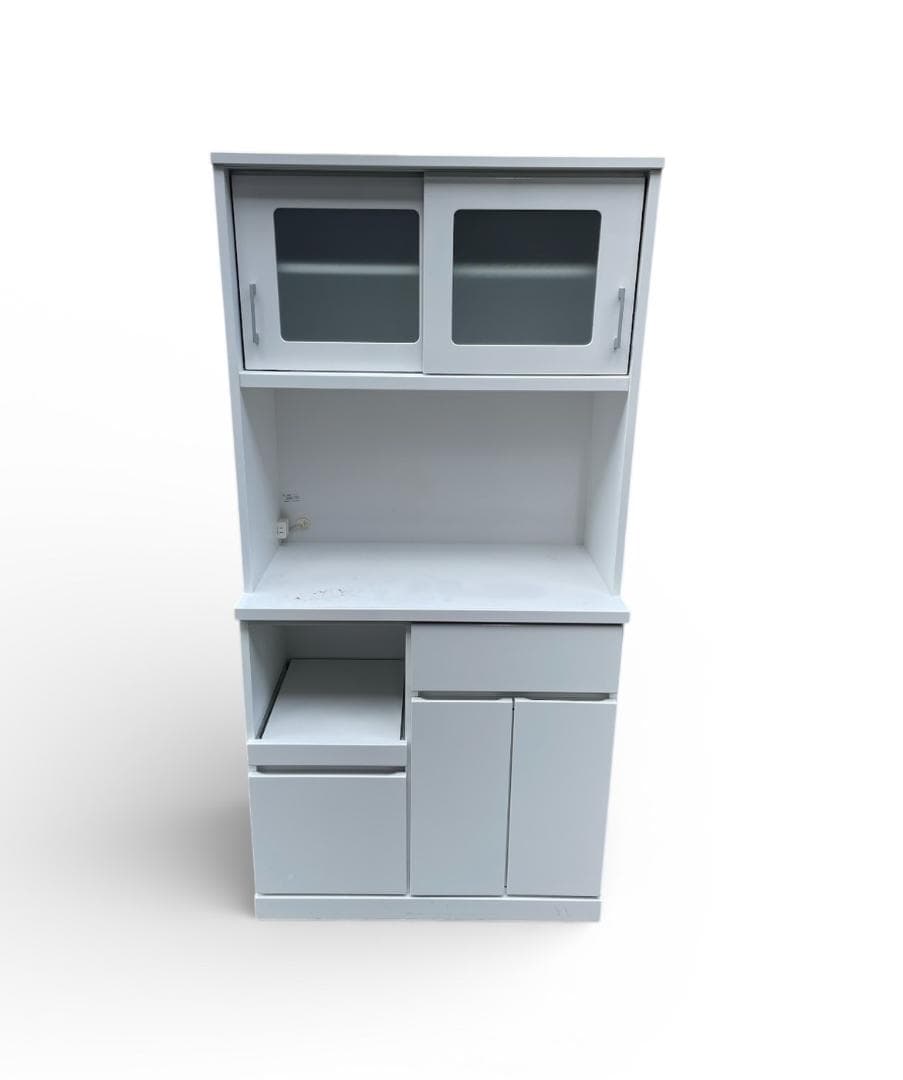 大阪京都限定 大川家具 マルコ木工 食器棚 キッチン収納 高さ180ｃｍ