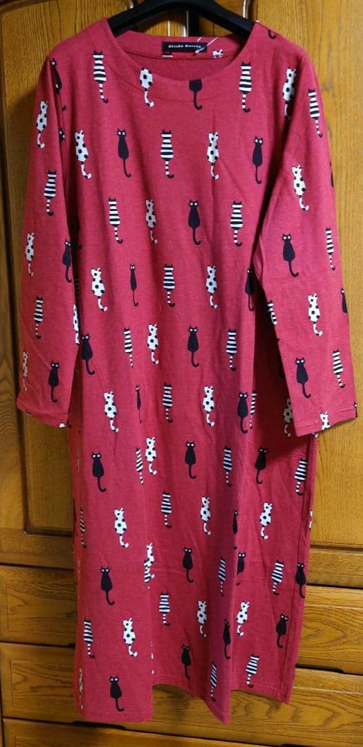 新品タグ付き マタノアツコ ワコール ルームウェア ワンピ パジャマ シッポ L