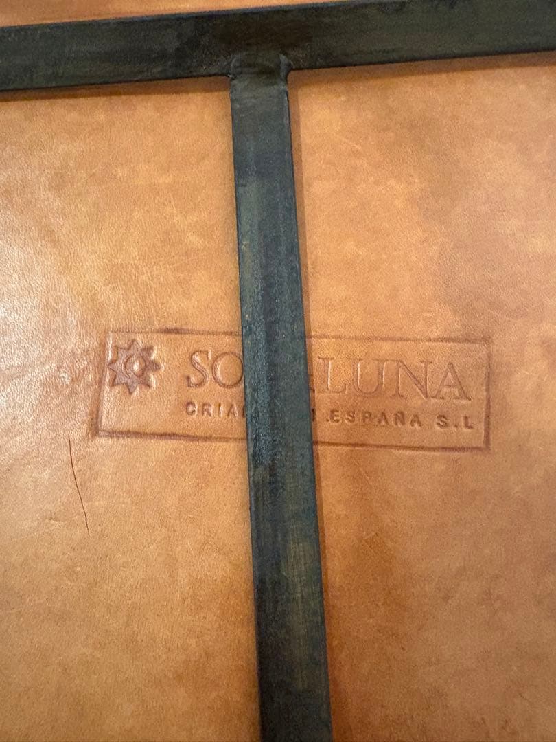 SOL&LUNA ブラウンレザーチェア
