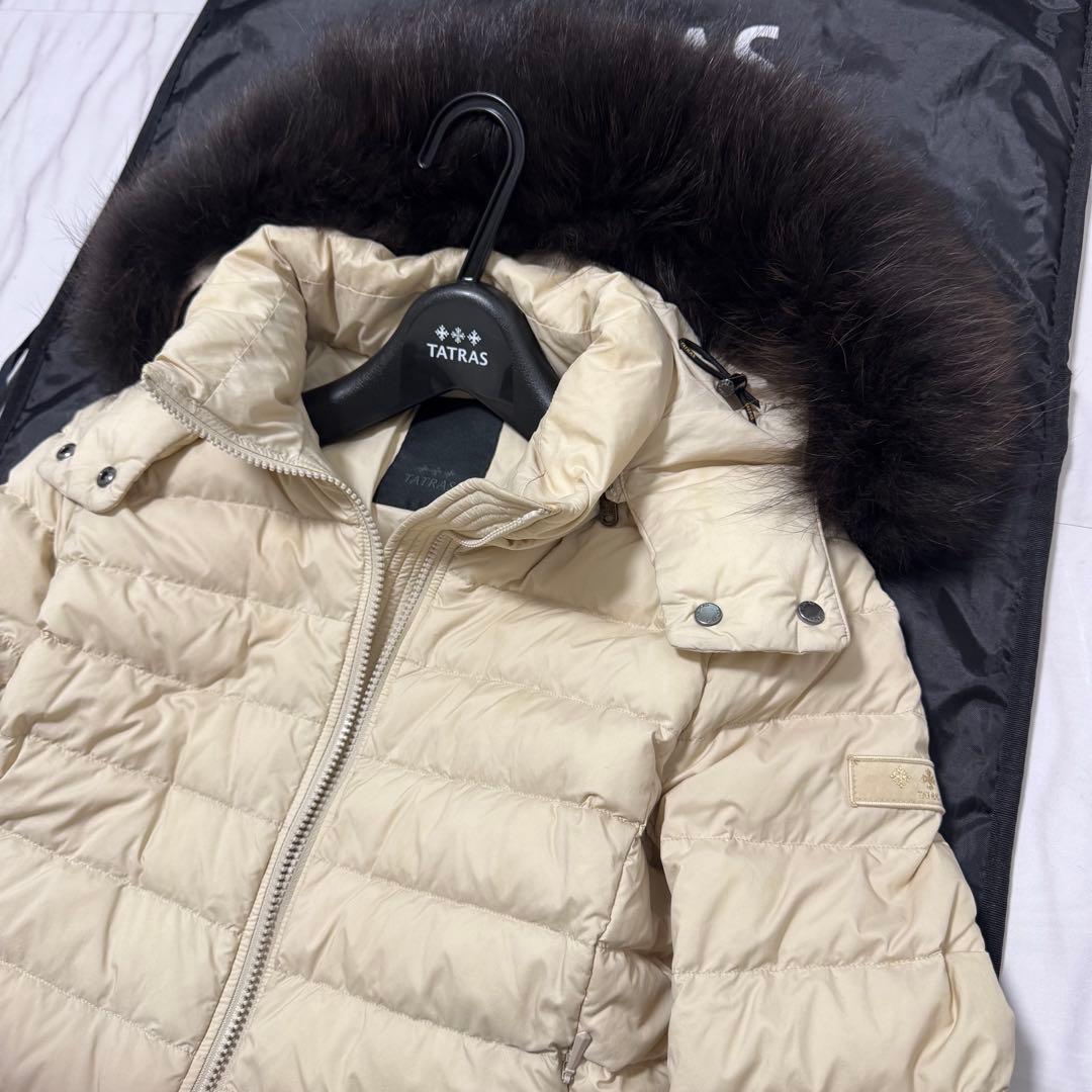 XL✨22年タグ付 タトラス 全面ナイロン ヴァレナ ダウンジャケット ファー