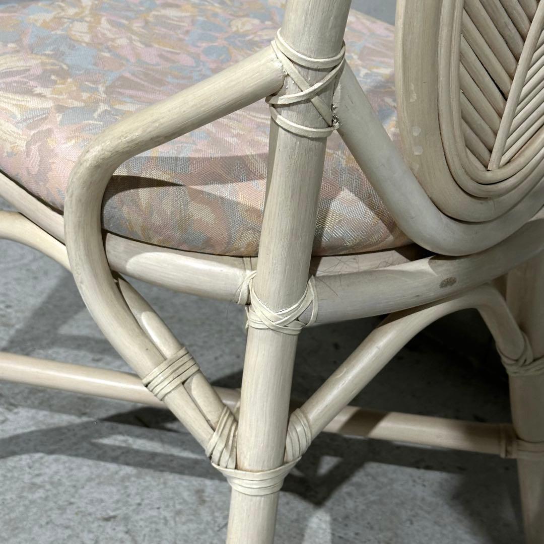 ✦90s✦ アンティーク調 ラタンチェア OLIVER エレガントデザイン