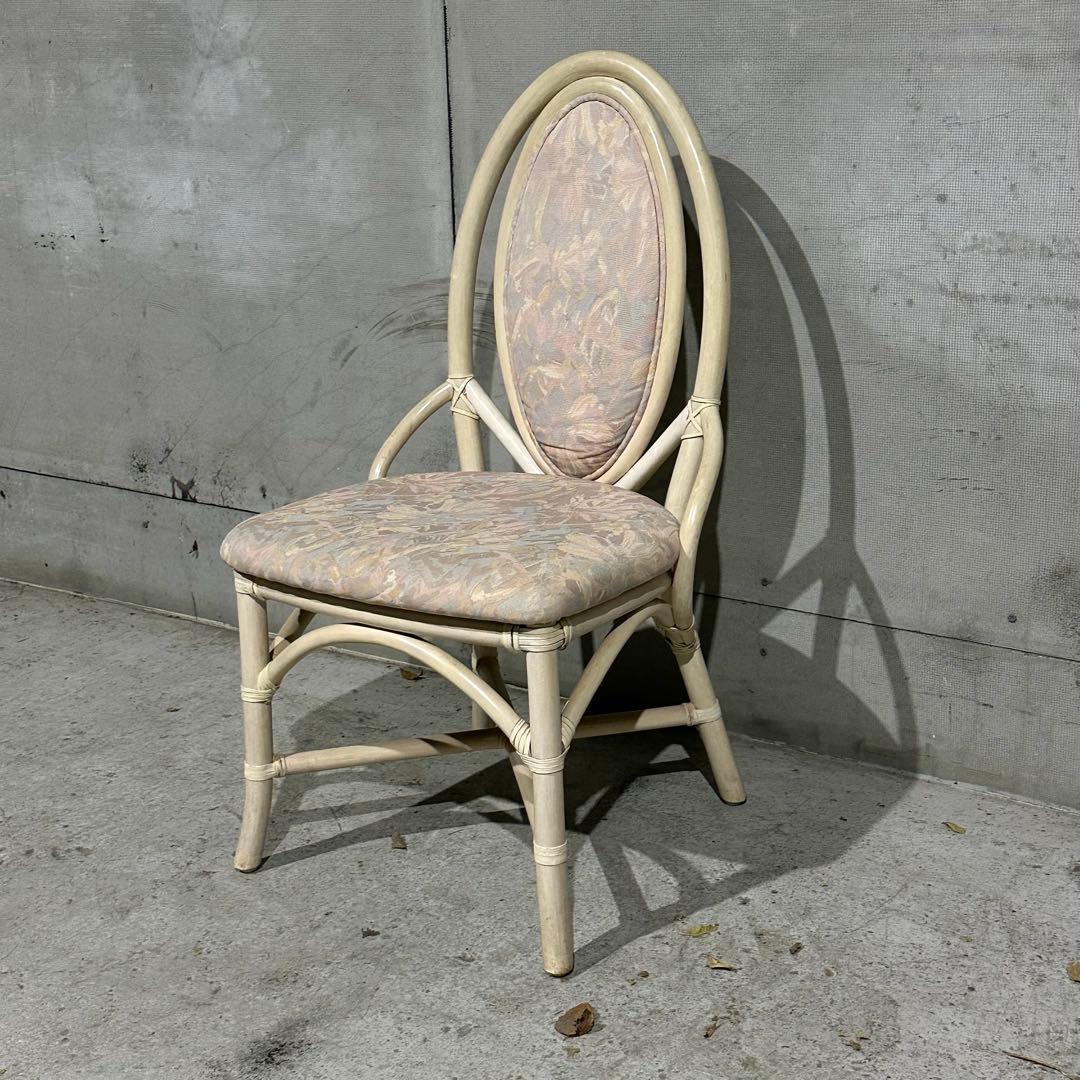 ✦90s✦ アンティーク調 ラタンチェア OLIVER エレガントデザイン