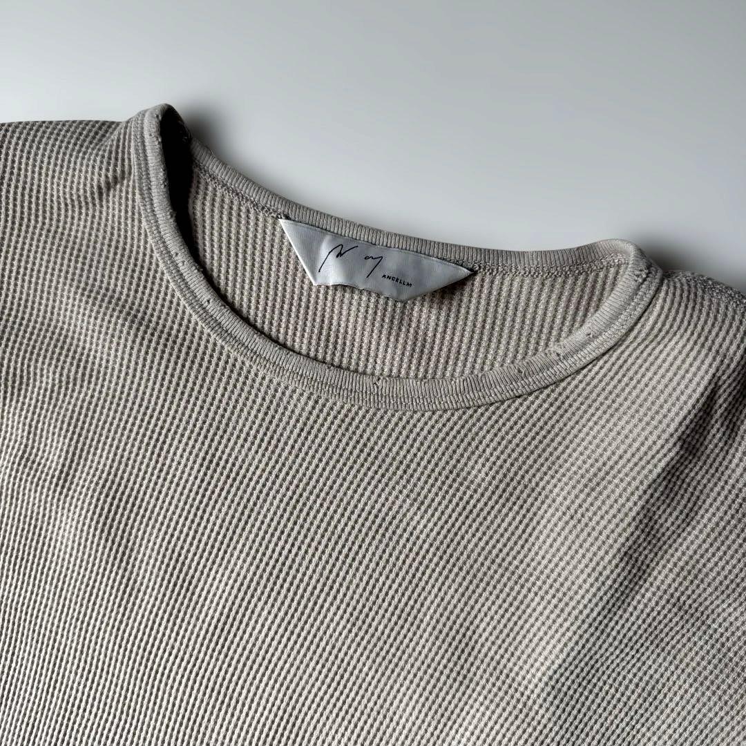 トップス ANCELLM DAMAGE WAFFLE L/S T-SHIRT size2