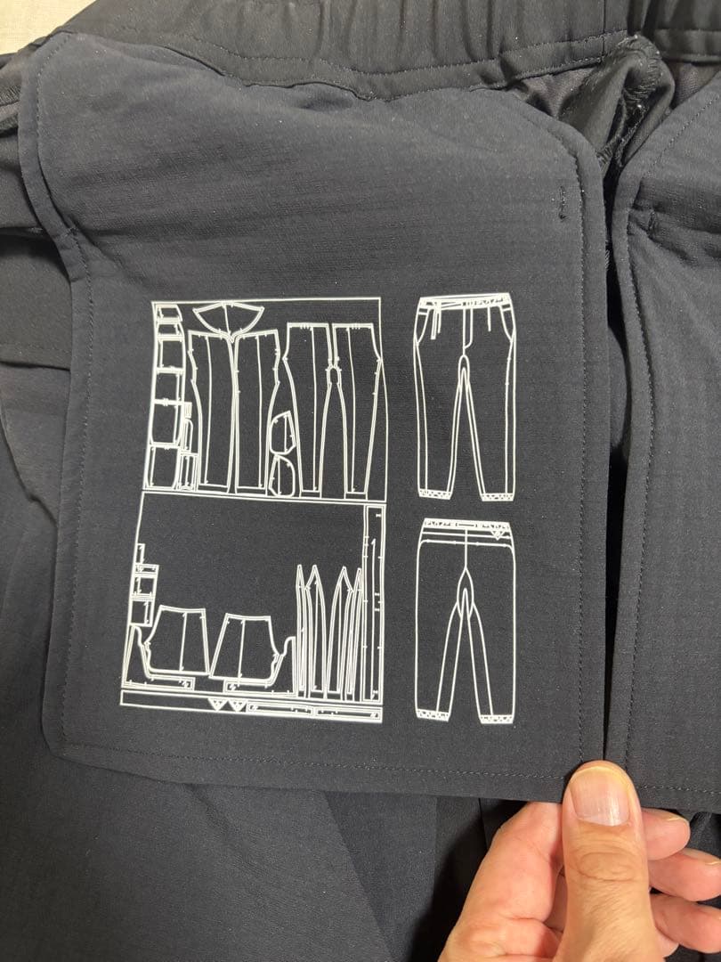 White Mountaineering BLK フリースパンツ