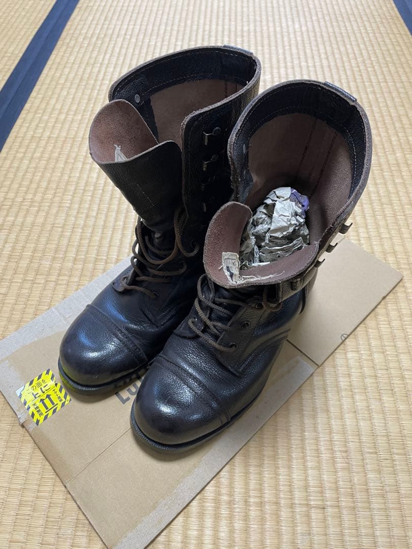 【USED】陸上自衛隊 戦闘服3A相当 半長靴1型 迷彩帽付き PX品