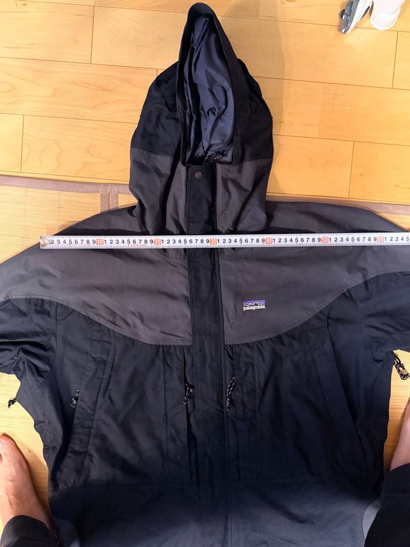 るー　02s Patagonia ストームジャケット　Lサイズ　紺×灰
