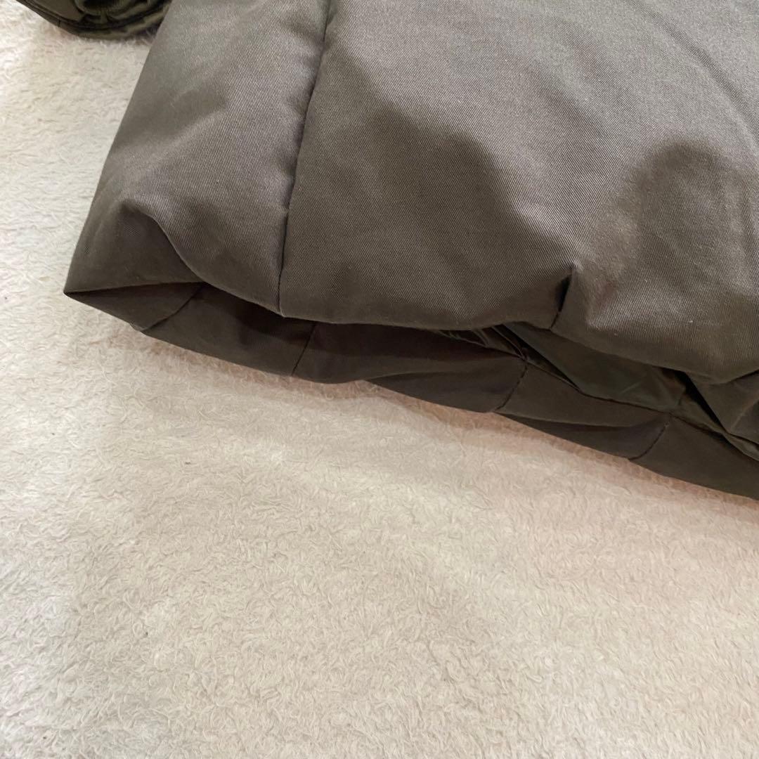 【近年モデル】WOOLRICH 　ロングダウンコート　ラビットファー　カーキ　M