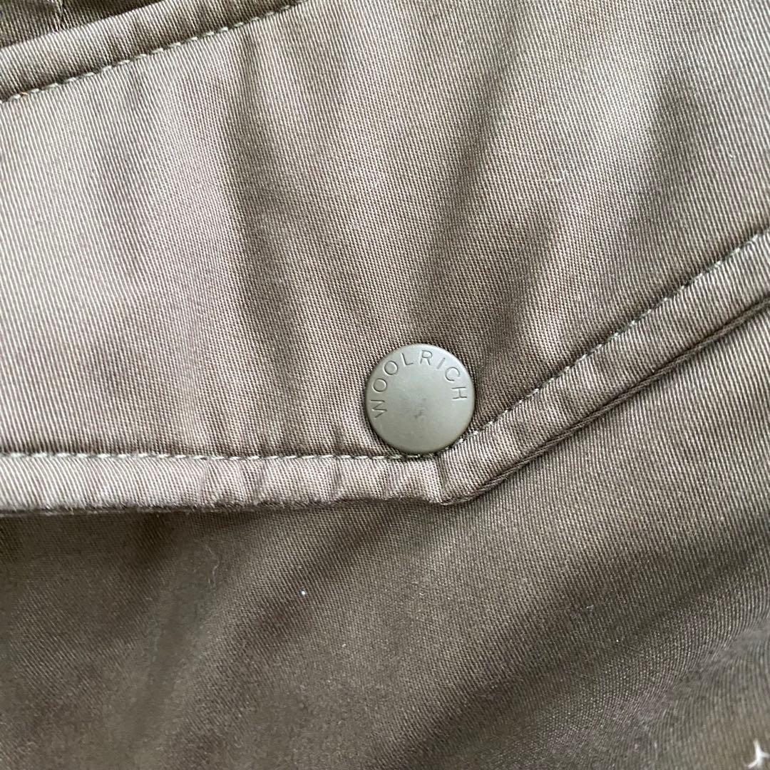 【近年モデル】WOOLRICH 　ロングダウンコート　ラビットファー　カーキ　M