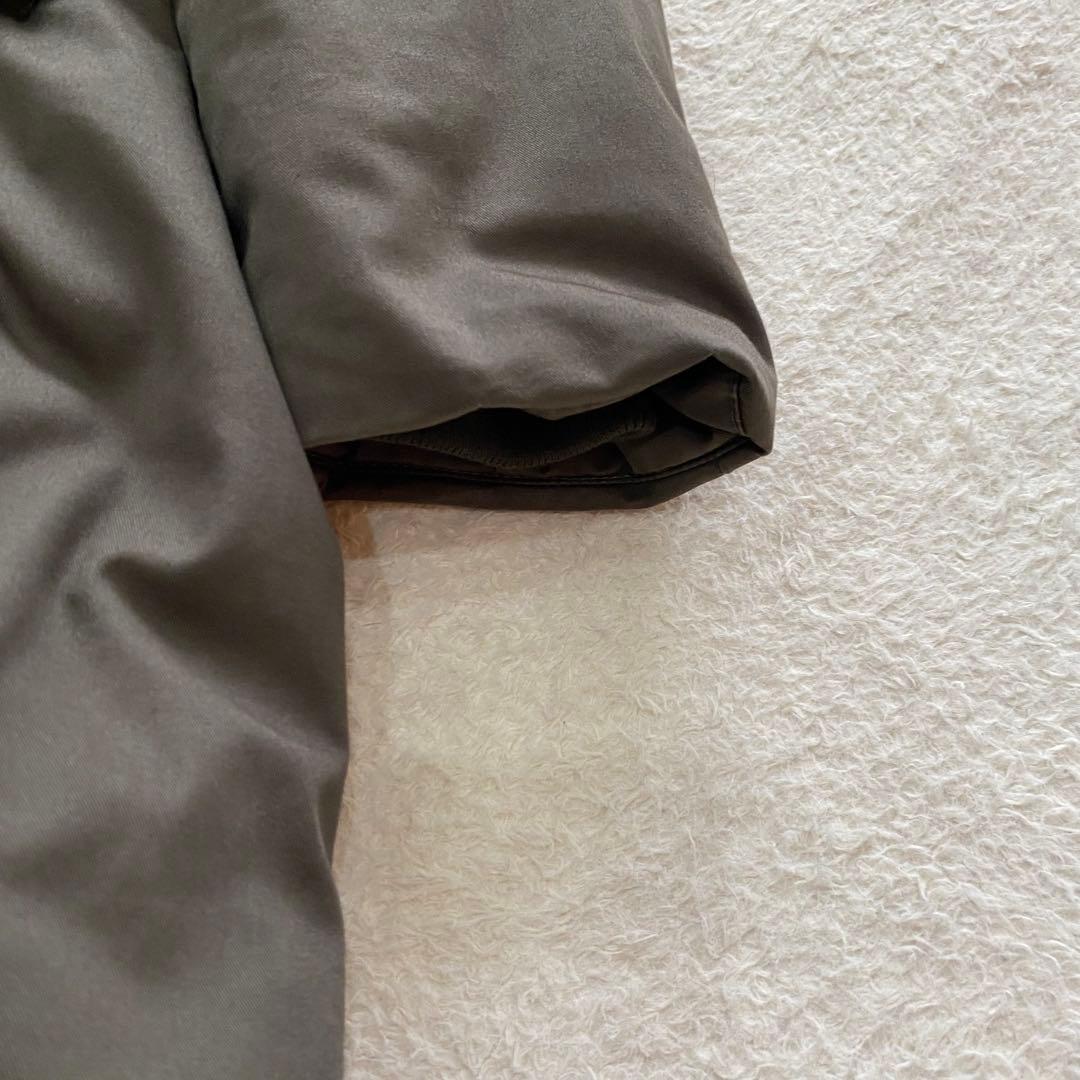 【近年モデル】WOOLRICH 　ロングダウンコート　ラビットファー　カーキ　M