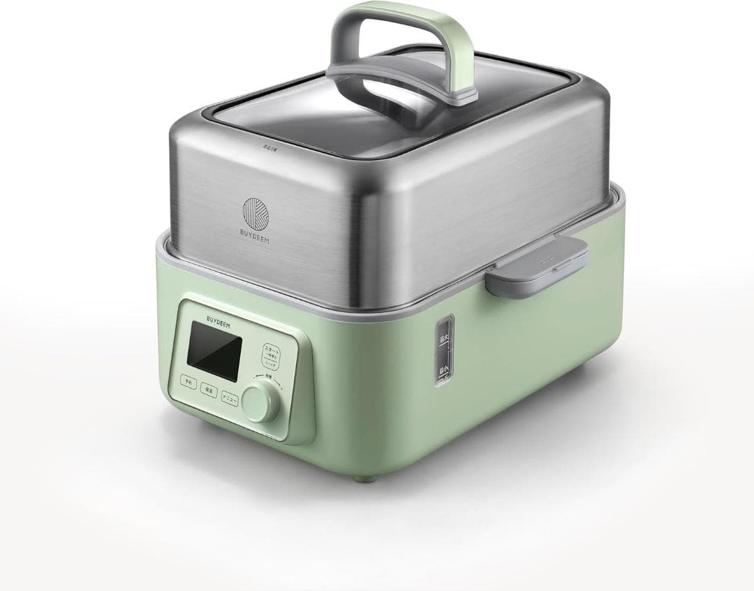 BUYDEEM マルチファンクション 電気スチーマー スチーム 発酵 保温 調理
