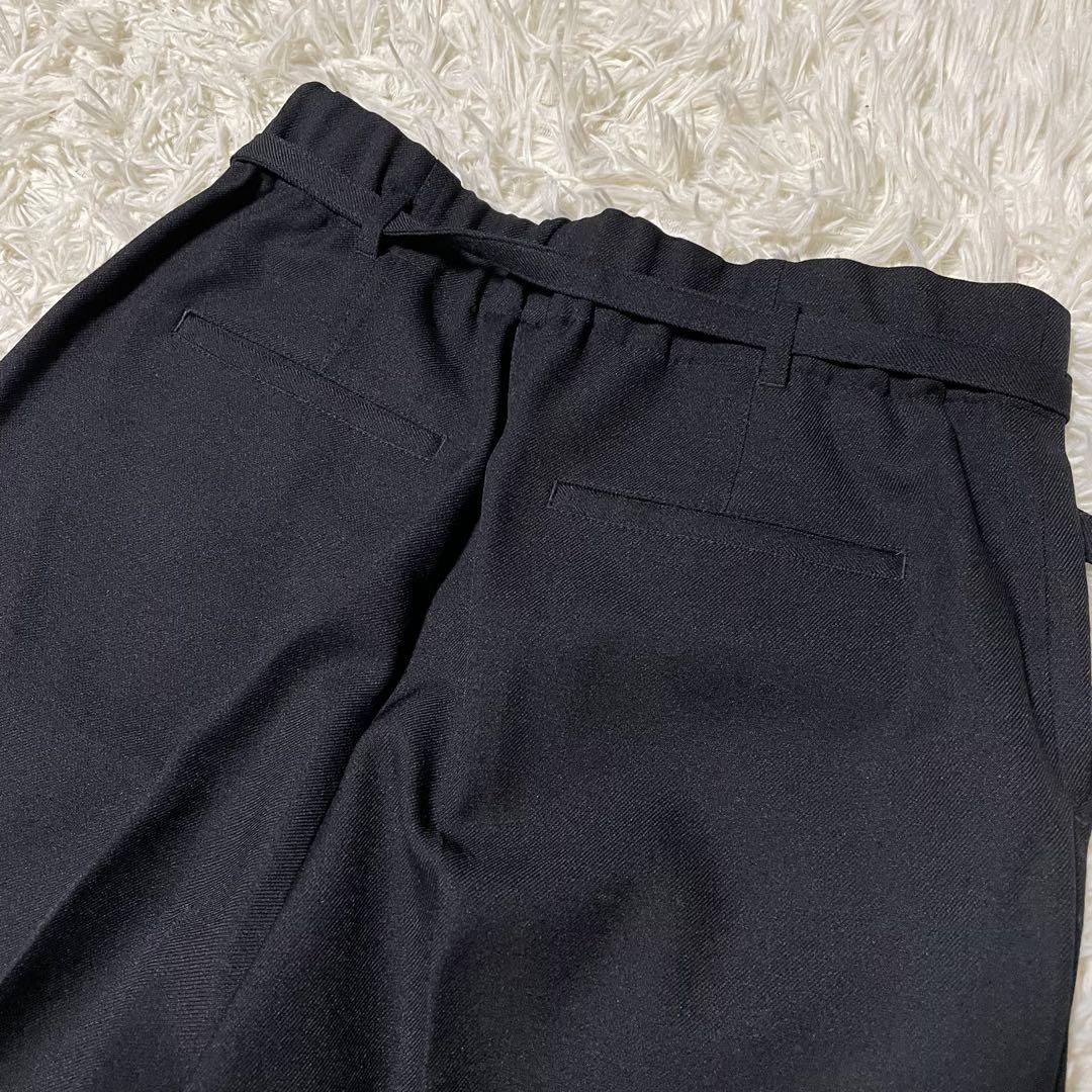 【美品】オリヒカ ライム パンツスーツ セットアップ ノーカラー L ブラック