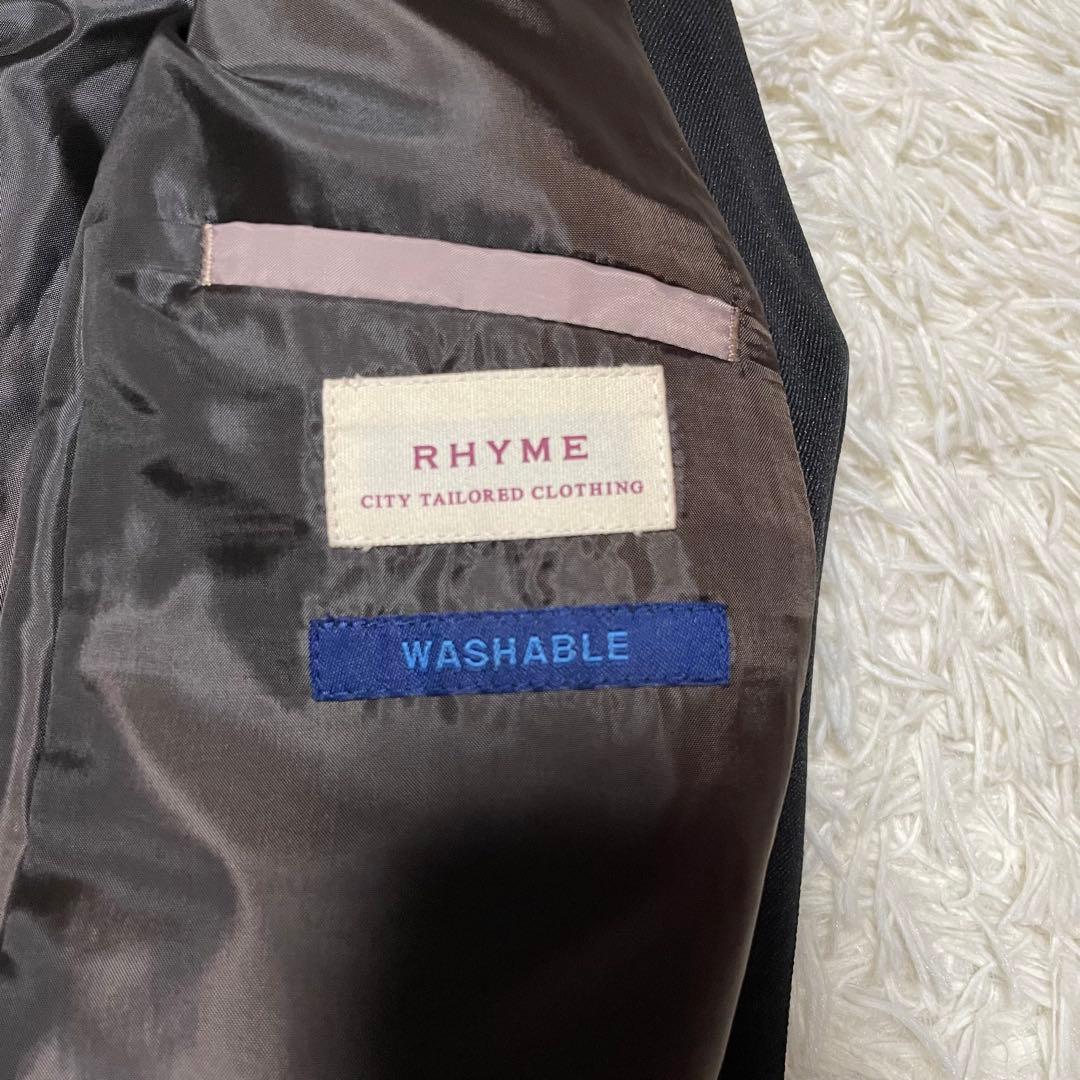 【美品】オリヒカ ライム パンツスーツ セットアップ ノーカラー L ブラック