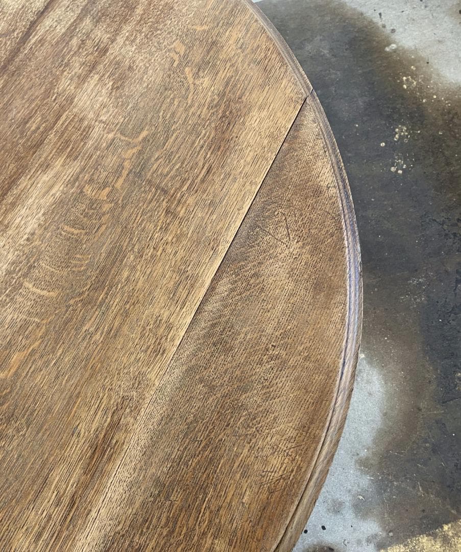フランス アンティーク Round Oak Table オーク テーブル